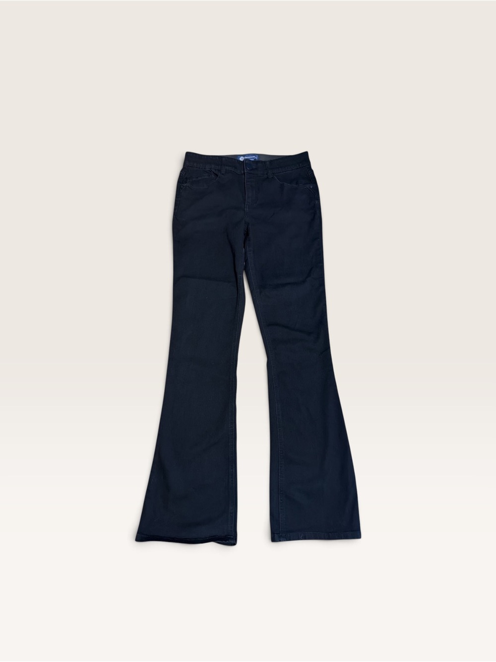 Y2K  Capsule Wardrobe Democracy Ab Solution Black Flare Jeans Size 6